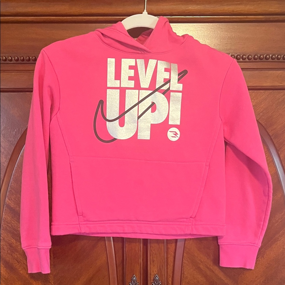 Nike Hot Pink 'Level Up' Girls Hoodie